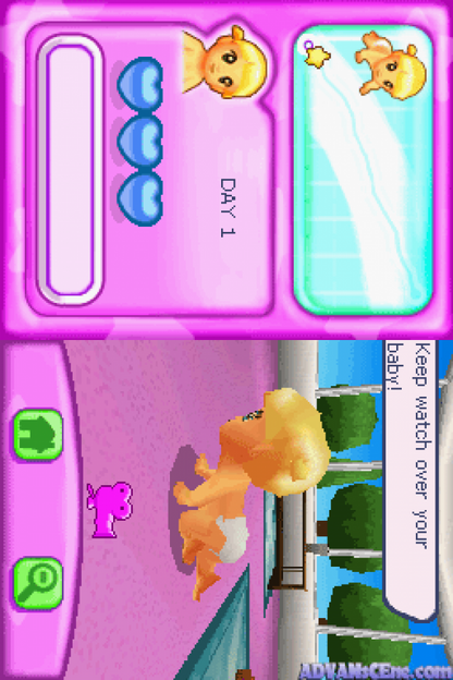 Imagine: Babyz Fashion gameplay for Nintendo DS (DS) fashion life simulation video game