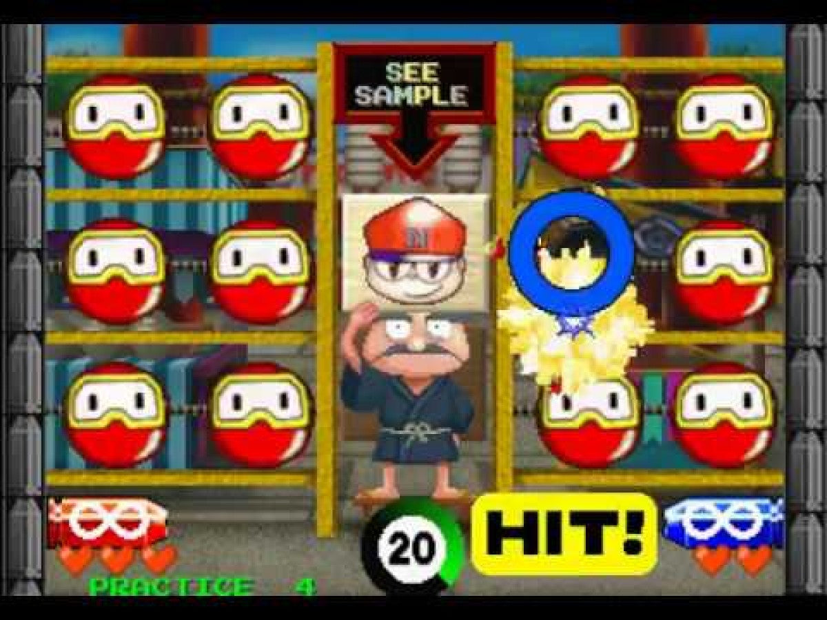 Point Blank 3 PS1 Sony PlayStation light gun shooter arcade style mini games fast paced target shooting Namco GunCon compatible party game reflex challenge classic arcade shooter PlayStation 1 software video game title gameplay