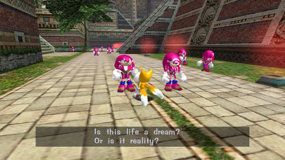 Sonic Adventure DX: Director's Cut Player’s Choice edition for the Nintendo GameCube is a re-release of the original 2003 title, featuring added content and budget-friendly packaging. gameplay 