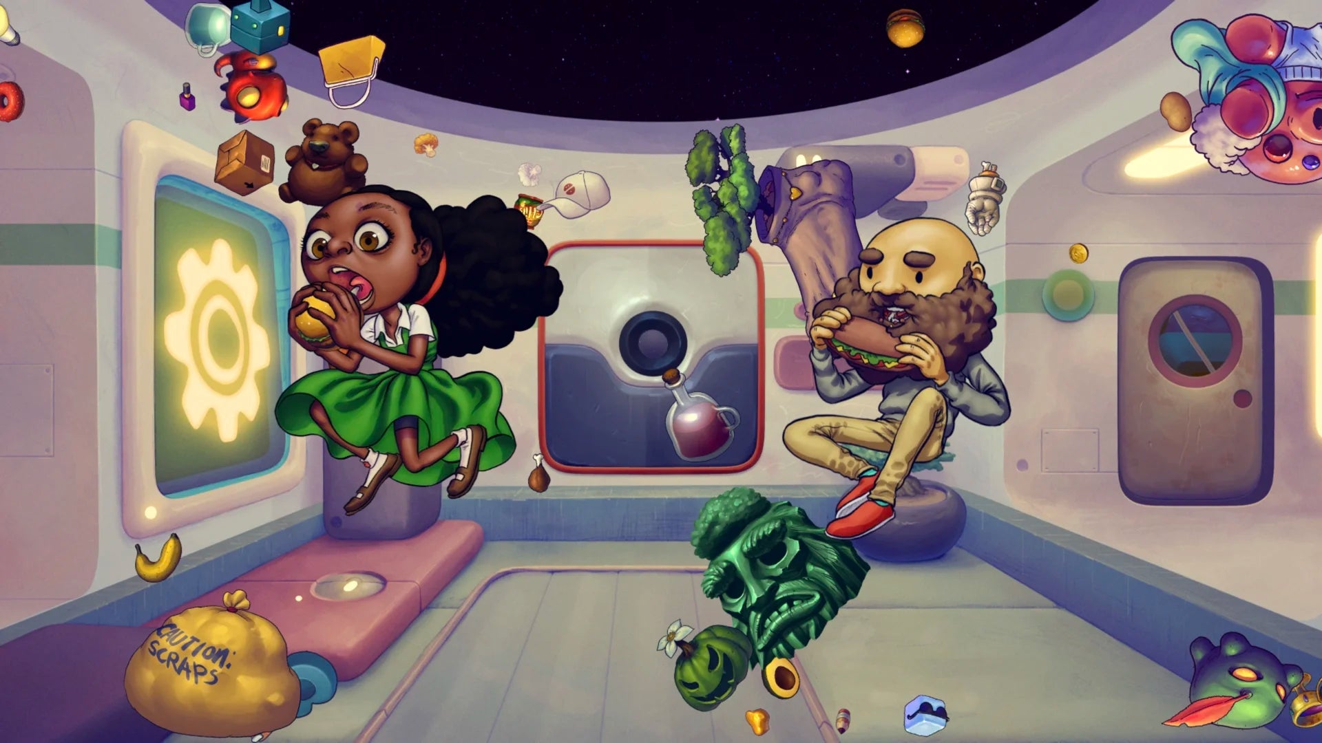 EarthNight Limited Run 379 PS4 game featuring hand-drawn endless runner gameplay, vibrant art style, and an exclusive Limited Run Games collectible release gameplay screenshot