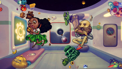 EarthNight Limited Run 379 PS4 game featuring hand-drawn endless runner gameplay, vibrant art style, and an exclusive Limited Run Games collectible release gameplay screenshot