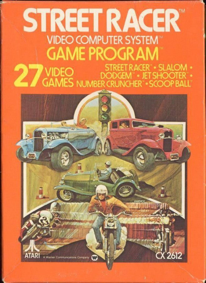 Street Racer cover art for Atari 2600 (2600) video game