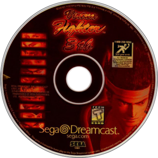 Virtua Fighter 3tb disc art for Sega Dreamcast (DC) video game