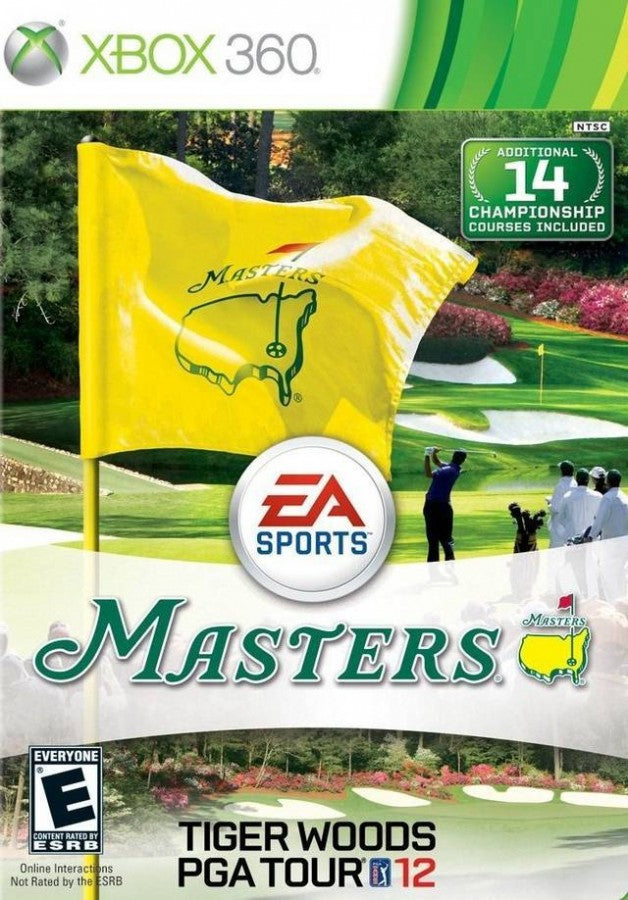 Tiger Woods PGA Tour 12: The Masters cover art for Xbox 360 (X360) golf video game