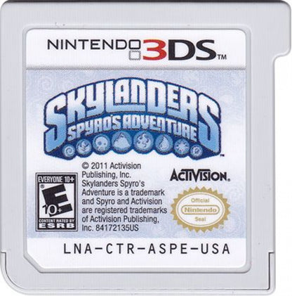 Skylanders: Spyro's Adventure cartridge for Nintendo 3DS (3DS) action adventure video game