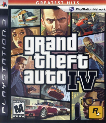 Grand Theft Auto IV Greatest Hits PS3 open-world action crime adventure game for PlayStation 3 cover art