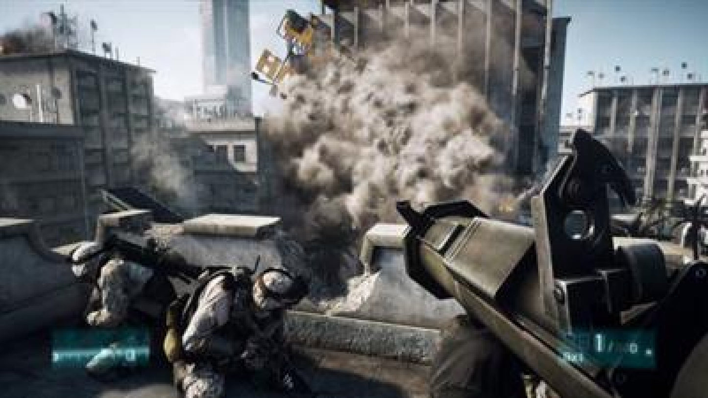 Battlefield 3 gameplay for Xbox 360 (X360) first-person shooter video game