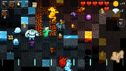 Crypt of the NecroDancer Nintendo Switch Edition inspired design featuring rhythm based dungeon crawling adventure aesthetic music driven combat procedural exploration pixel art fantasy world energetic roguelike gameplay indie gaming presentation gameplay 