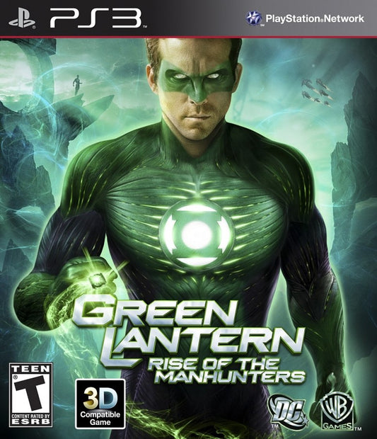 Green Lantern: Rise of the Manhunters PS3 action superhero adventure game for PlayStation 3 cover art