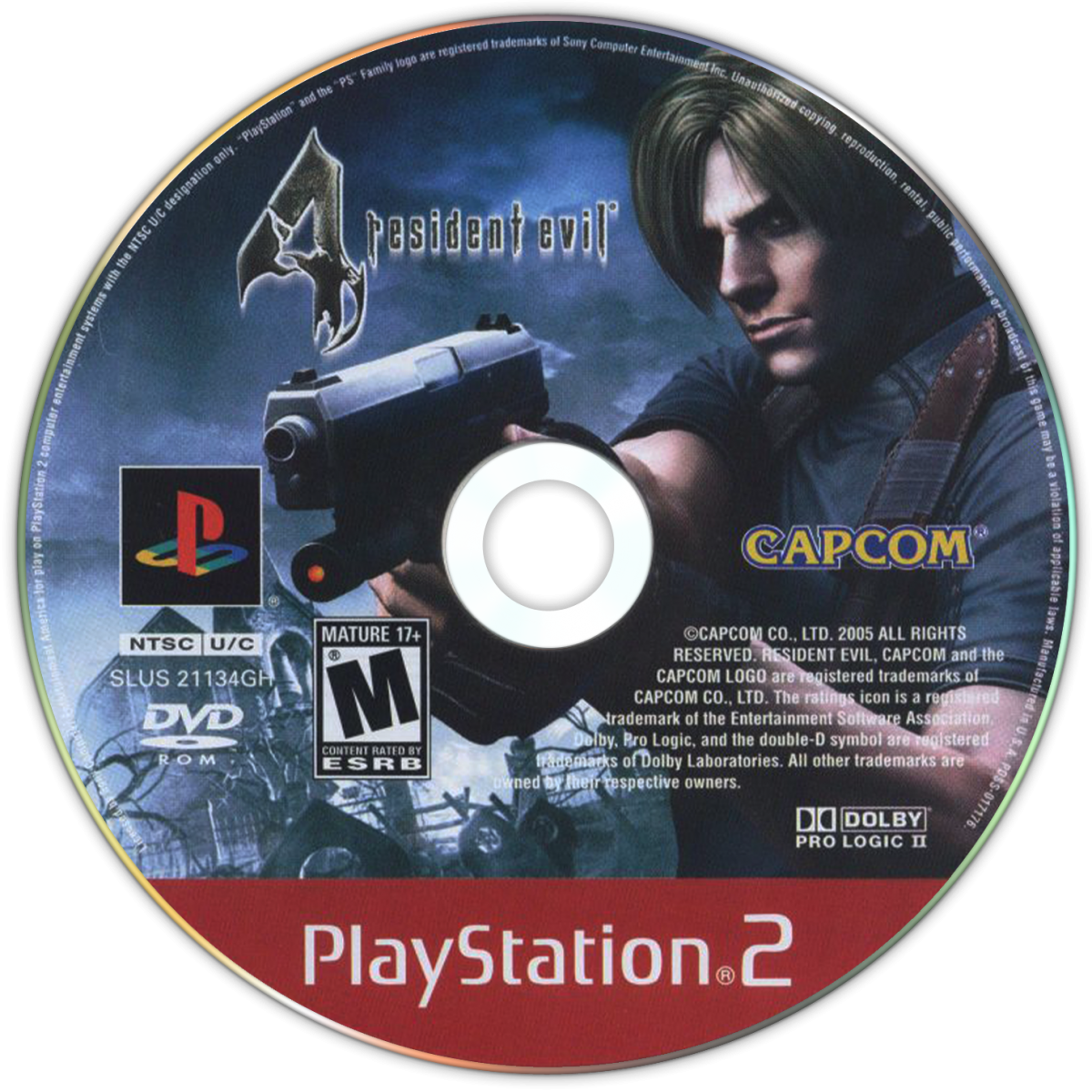 Resident Evil 4 Greatest Hits PlayStation 2 PS2 video game, survival horror action, third-person shooter, classic Capcom title disc