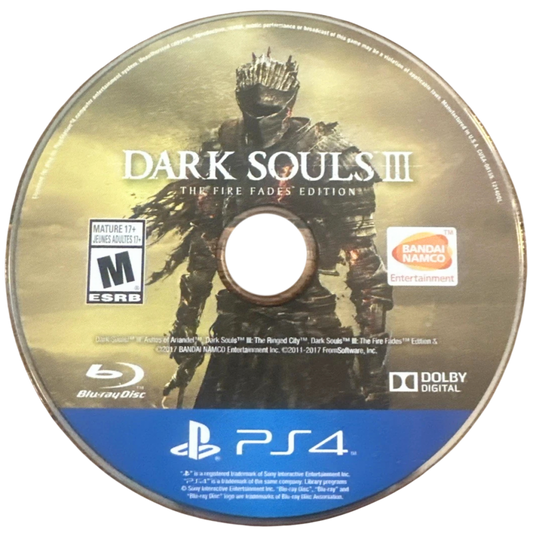 Dark Souls III [The Fire Fades Complete Edition] – PlayStation 4 (PS4) video game disc, action RPG by FromSoftware