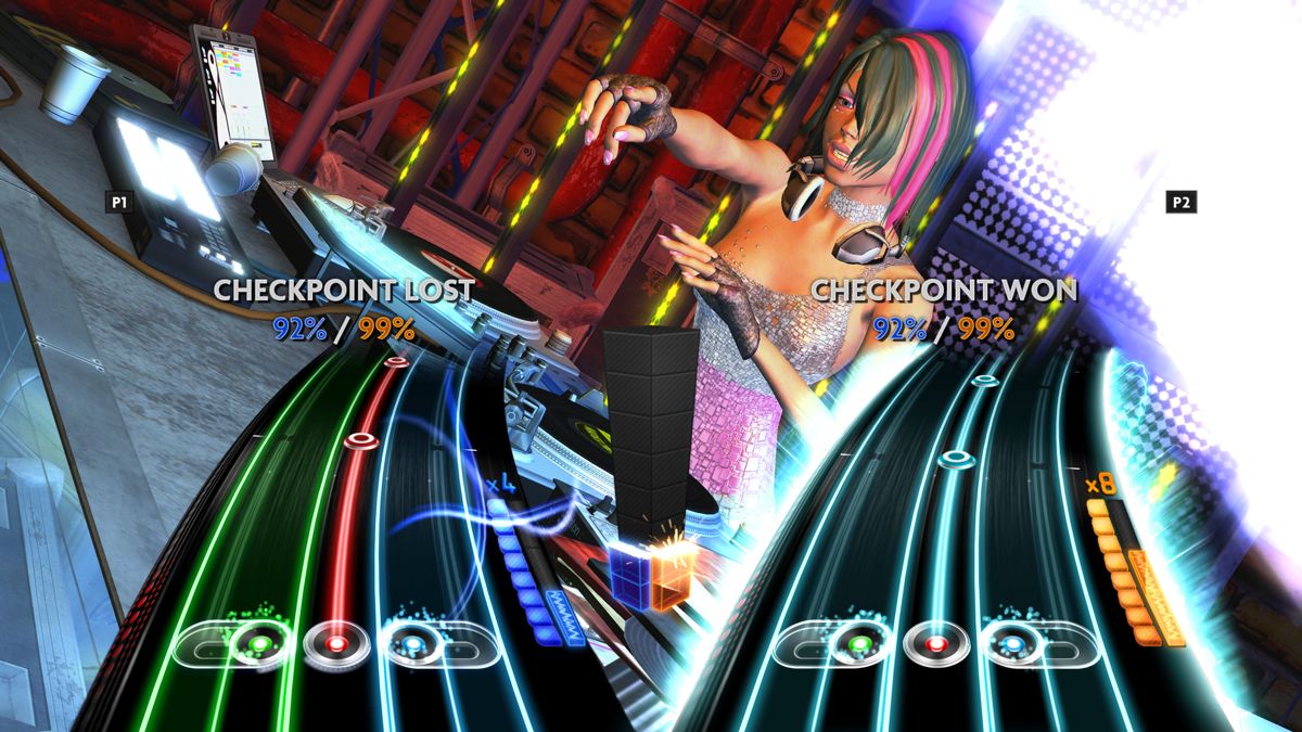 DJ Hero 2 gameplay for Xbox 360 (X360) music rhythm video game