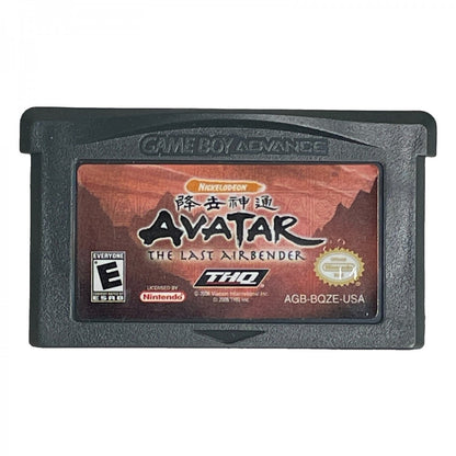 Avatar the Last Airbender Game Boy Advance GBA action adventure video game featuring Aang Katara Sokka elemental bending combat exploration puzzles enemies quests character abilities and gameplay inspired by the Avatar The Last Airbender animated series classic Game Boy Advance GBA gaming collectible retro gaming appeal GBA cartidge
