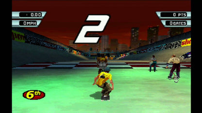 3Xtreme PlayStation 1 extreme sports racing video game inline skating biking skateboarding street luge stunts time trials competition modes gameplay