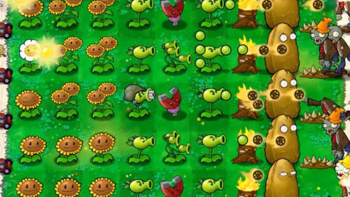 Plants vs Zombies Platinum Hits Xbox 360 for retro video game enthusiasts featuring tower defense gameplay strategic plant placement wave based zombie combat resource management colorful cartoon visuals and collectible gaming appeal gameplay  