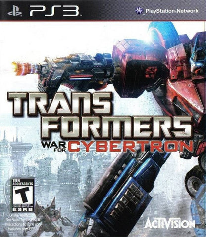 Transformers: War for Cybertron cover art for PlayStation 3 (PS3) video game