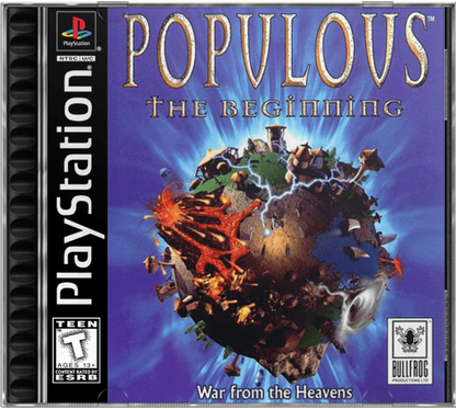 Populous: The Beginning cover art for PlayStation 1 (PS1) video game