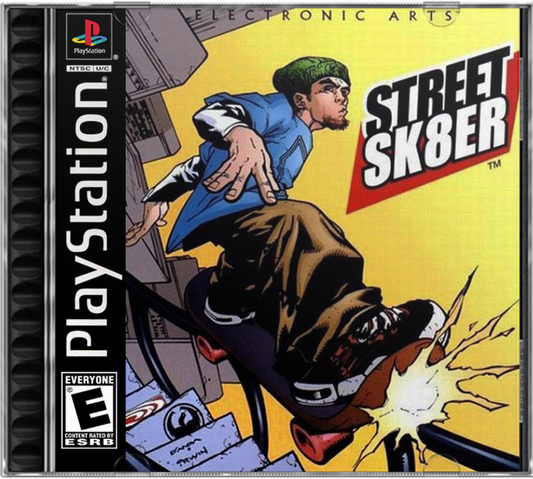 Street Sk8er PS1 PlayStation 1 skateboarding sports game arcade style tricks combos street skating Tony Hawk style gameplay retro video game cover art