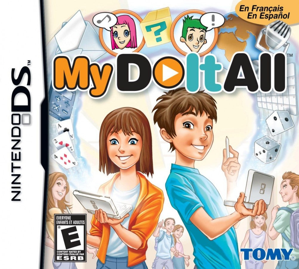 My DoItAll Nintendo DS DS educational and utility software featuring interactive activities practical tools everyday learning functions touchscreen controls and classic Nintendo DS DS functionality collectible gaming appeal front cover art
