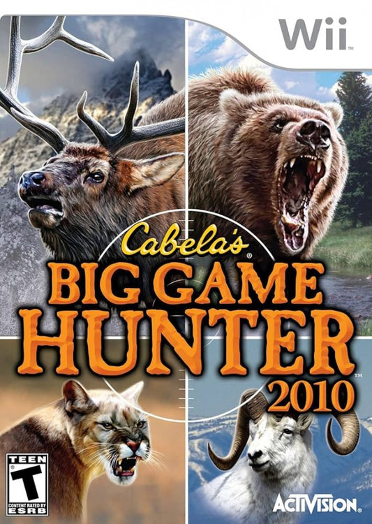 Cabela's Big Game Hunter 2010 cover art for Nintendo Wii (Wii) video game