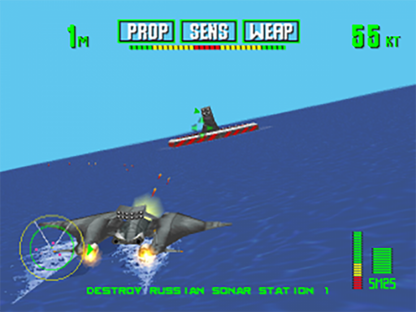 Tiger Shark PlayStation PS1 for action simulation video game fans featuring submarine combat underwater missions naval warfare fast paced shooting military objectives strategic gameplay ocean exploration classic PlayStation action collectible gaming appeal gameplay