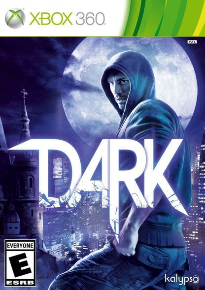 Dark cover art for Xbox 360 (X360) stealth action role-playing video game