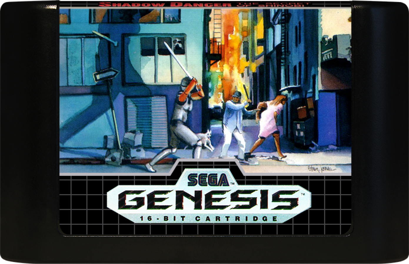Shadow Dancer: The Secret of Shinobi cartridge for Sega Genesis (GEN) video game