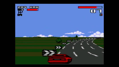 Lotus II for Sega Genesis, gameplay for a racing video game with high-speed driving, arcade-style road racing, exotic sports cars, and classic competitive gameplay