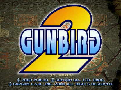 Gunbird 2 Sega Dreamcast retro video game shoot em up title screen