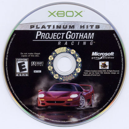 Project Gotham Racing [Platinum Hits] disc for Xbox (XBOX) video game