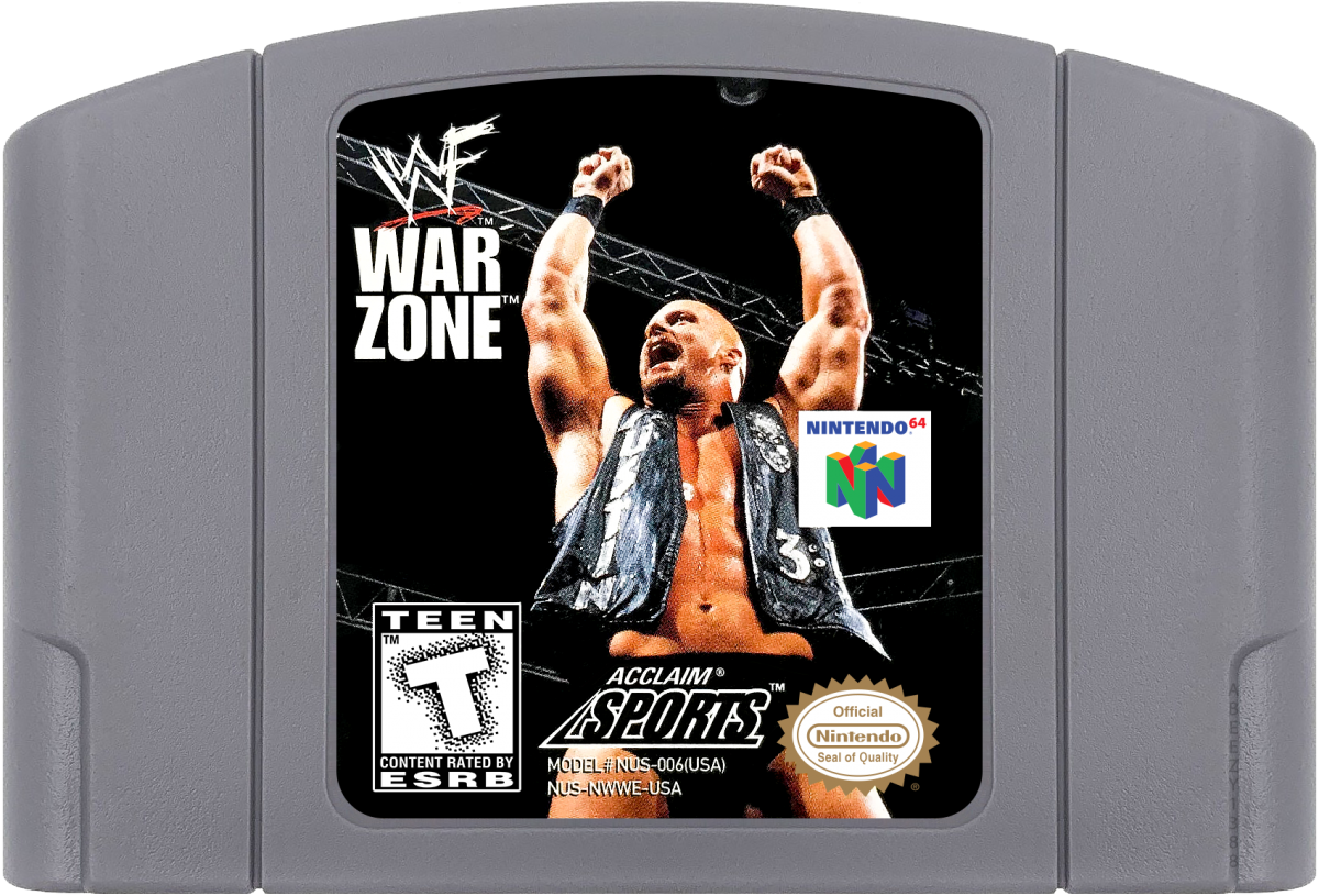 WWF War Zone cartridge for Nintendo 64 N64 video game