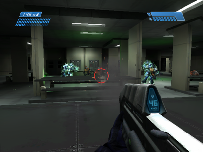 Halo: Combat Evolved for Xbox (XBOX) at Gamers INC, featuring the legendary sci‑fi shooter that introduced Master Chief and the Halo universe, with a cinematic campaign, smart enemy AI, iconic vehicle combat, and split‑screen multiplayer that defined a generation of console FPS action gameplay screenshot