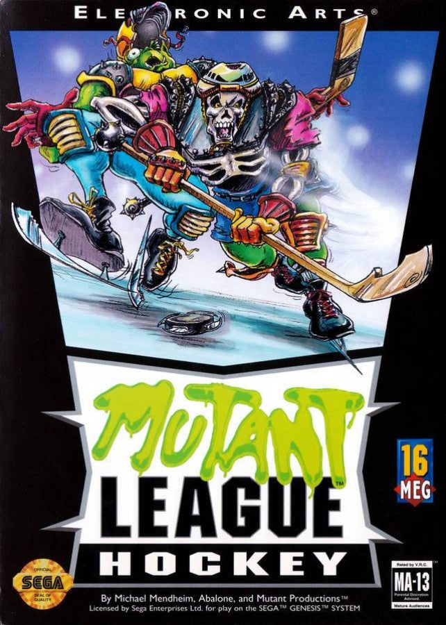 Mutant League Hockey cover art for Sega Genesis (GEN) video game
