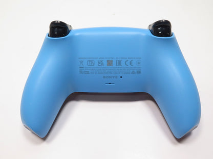 PlayStation 5 DualSense Wireless Controller New Starlight Blue official accessory immersive gaming haptic feedback adaptive triggers built-in microphone create button back of controller