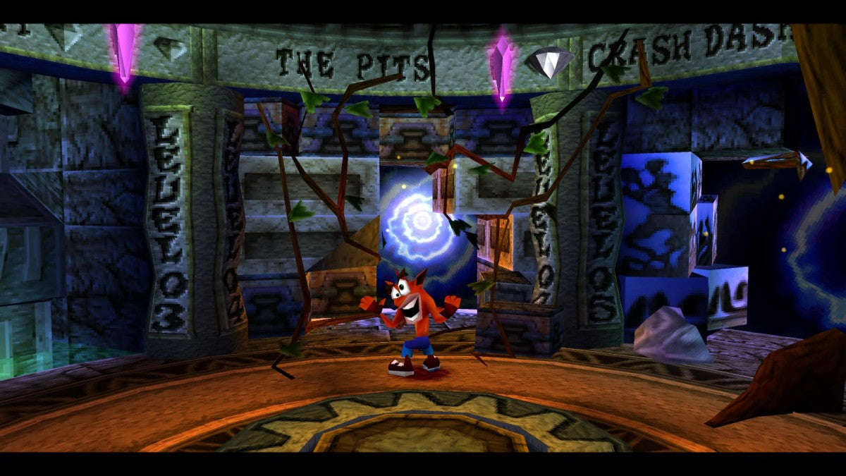 Crash Bandicoot 2 Cortex Strikes Back PlayStation PS1 for platformer video game fans featuring classic 3D platforming gameplay colorful environments challenging levels spin attacks jumping obstacles collectible gems Wumpa fruit adventures iconic Crash Bandicoot action classic PlayStation gaming collectible appeal gameplay