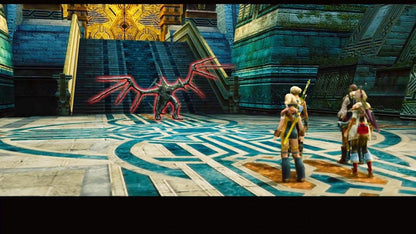 Final Fantasy XII from the Greatest Hits collection for the PlayStation 2 featuring open world style RPG gameplay with real time combat expansive fantasy world exploration and cinematic storytelling in the kingdom of Ivalice gameplay