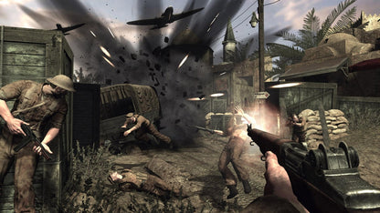 Hour of Victory Xbox 360 first person shooter WWII World War 2 military combat squad based gameplay historical war campaign action shooter Midway Games Xbox 360 software video game title gameplay