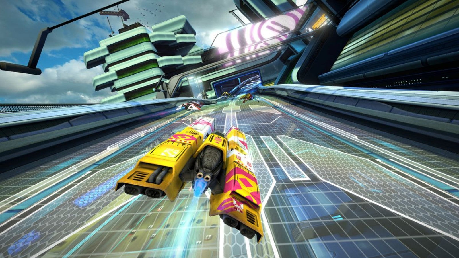 Wipeout Omega Collection – PlayStation 4 (PS4) video game gameplay, futuristic racing simulation.