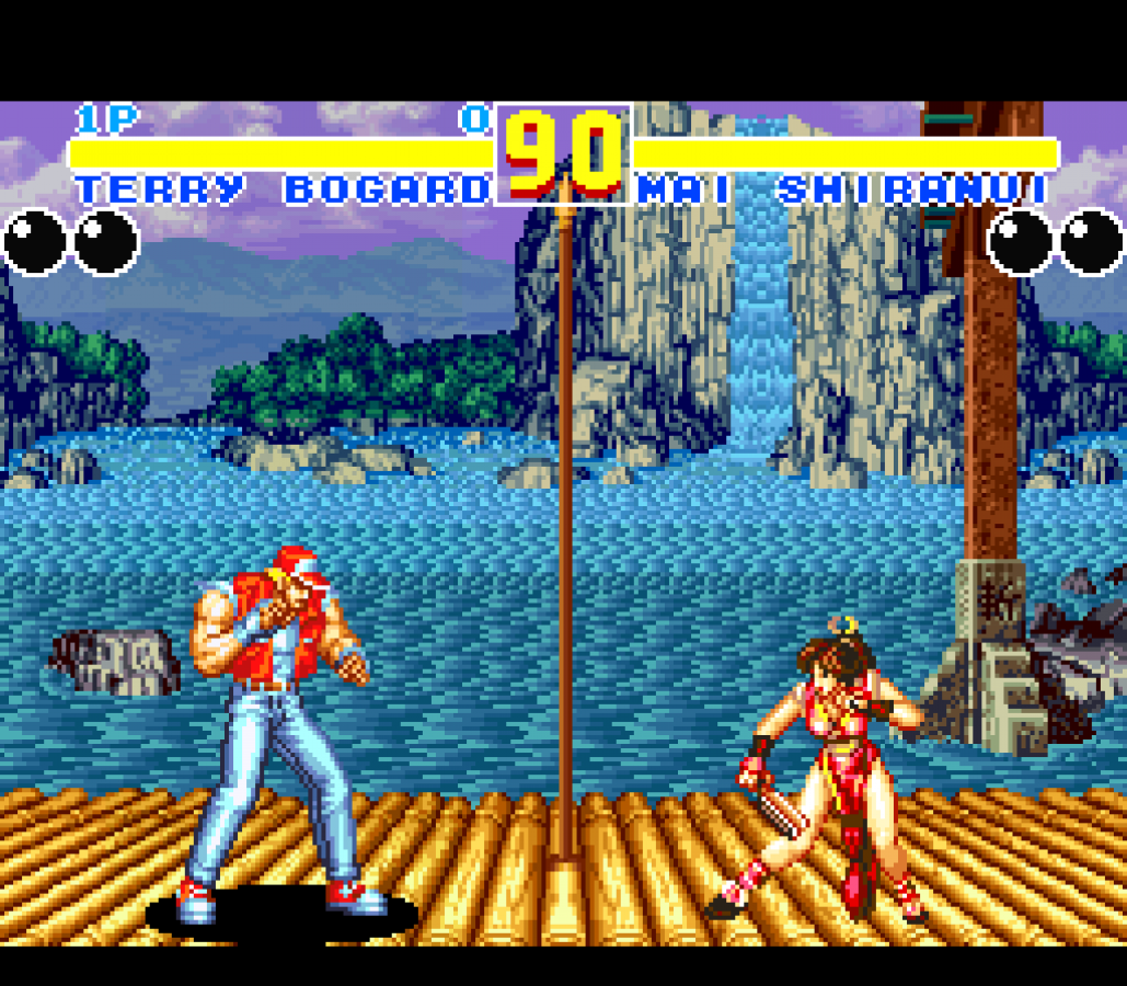 Fatal Fury 2 Super Nintendo Entertainment System SNES video game featuring 2D fighting gameplay Terry Bogard Andy Bogard Joe Higashi martial arts combat special moves combo attacks competitive matches character battles and classic 16 bit Nintendo arcade gameplay retro video game collection collectible gaming appeal gameplay