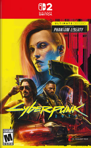 Cyberpunk 2077: UItimate Edition cover art for Nintendo Switch 2 (NS2) video game