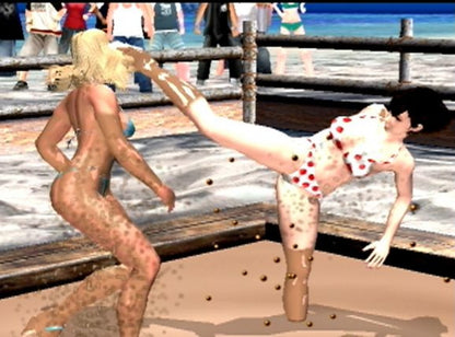 Rumble Roses – PlayStation 2 (PS2) video game gameplay, all female wrestling fighting game.