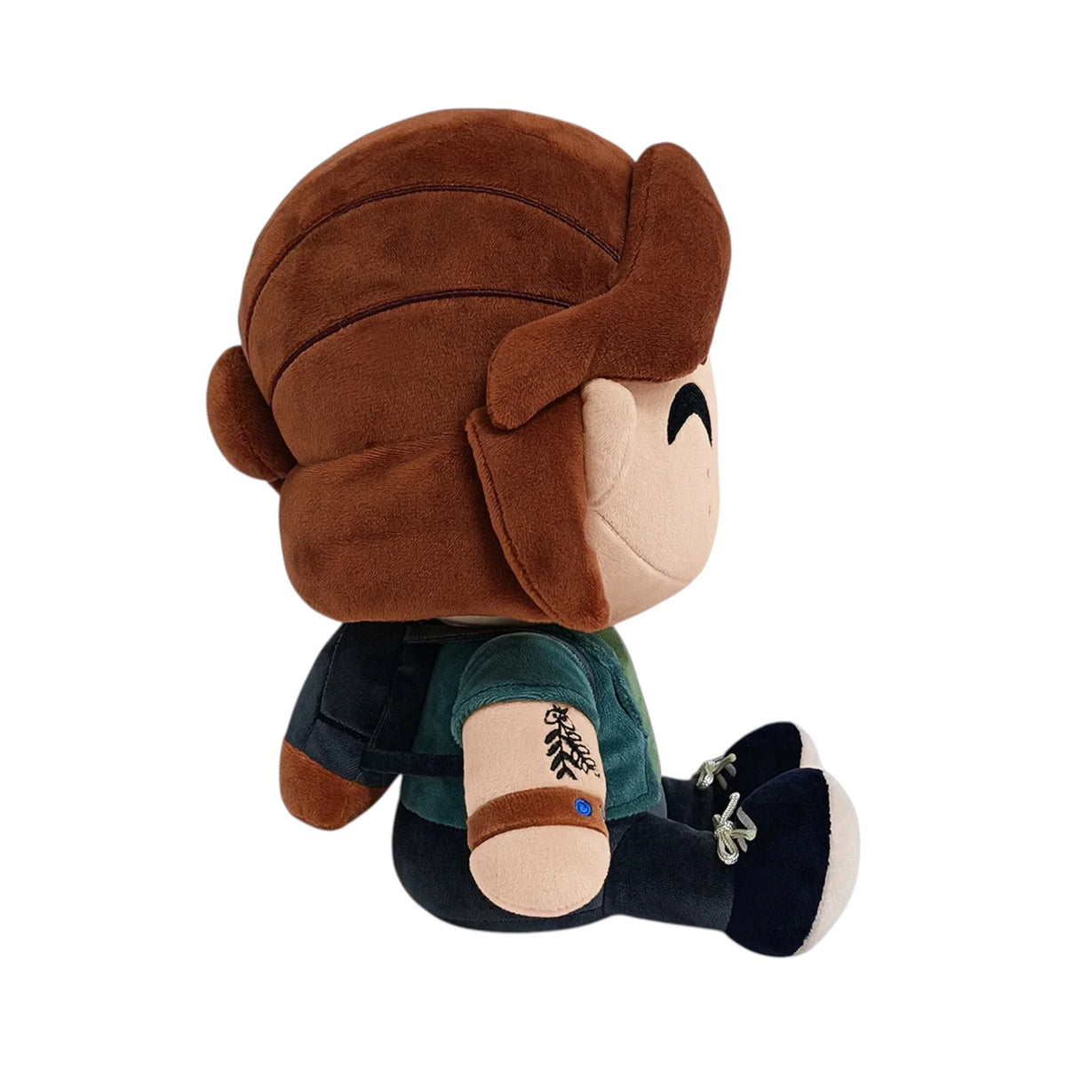Ellie 9 Inch Plush collectible video game character plush featuring Ellie from The Last of Us soft plush construction detailed character styling 9 inch size huggable collectible display item gaming merchandise and pop culture collectible appeal right side