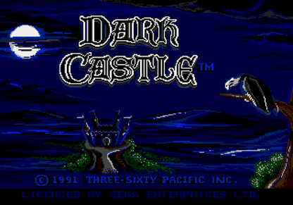 Dark Castle Sega Genesis GEN for retro video game enthusiasts featuring action platforming gameplay medieval castle exploration challenging enemy encounters puzzle elements precise combat classic fantasy adventure and collectible gaming appeal gameplay 