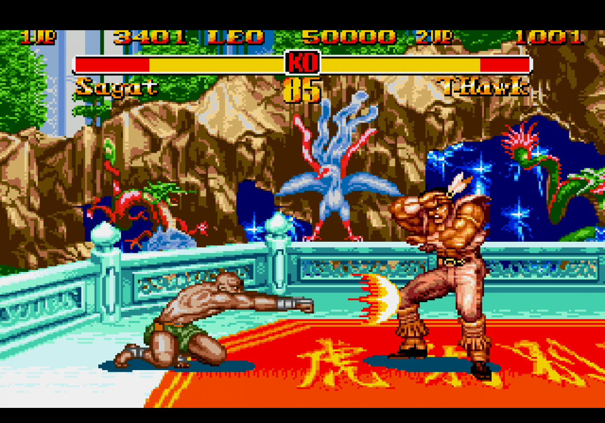 Super Street Fighter II: The New Challengers Mega Drive PAL for Sega Genesis with classic 2D fighting arcade action theme gameplay