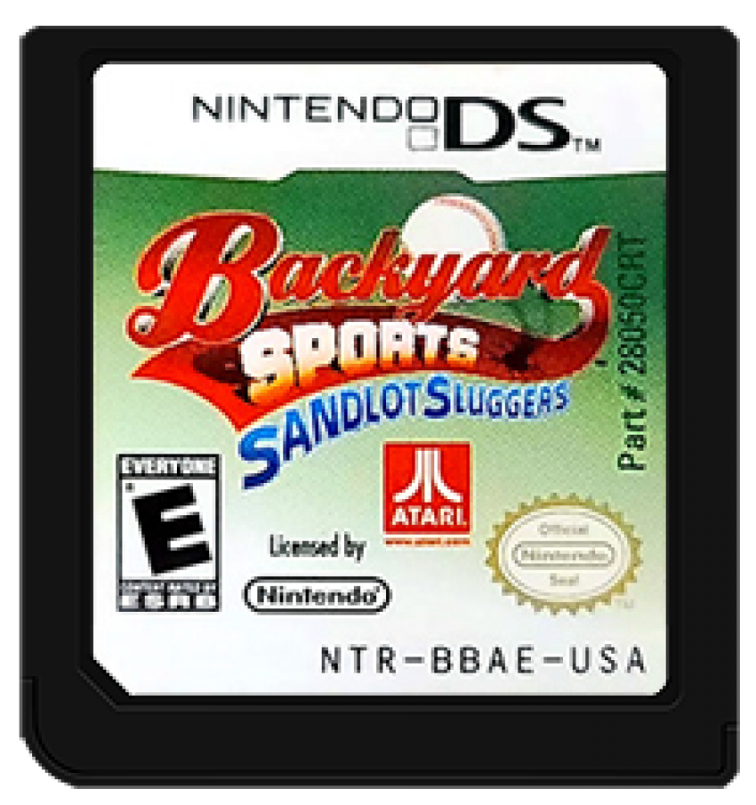Backyard Sports: Sandlot Sluggers cartridge for Nintendo DS (DS) baseball sports video game