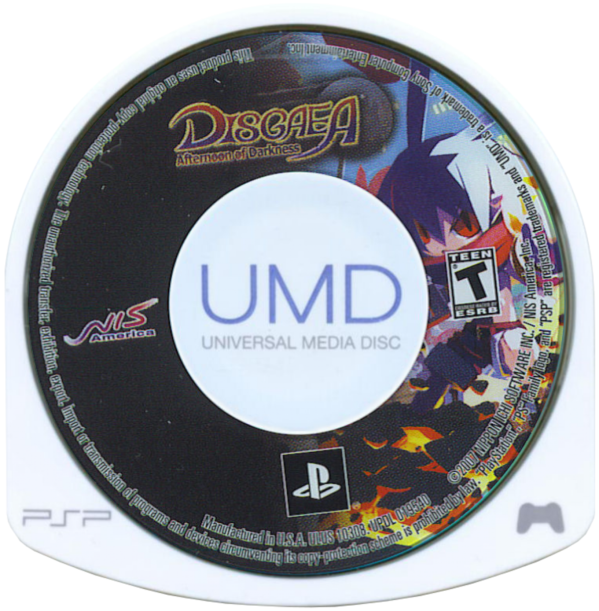 Disgaea: Afternoon of Darkness retro PSP video game Disgaea Afternoon of Darkness tactical RPG anime style strategy turn based combat fantasy role playing game handheld release UMD