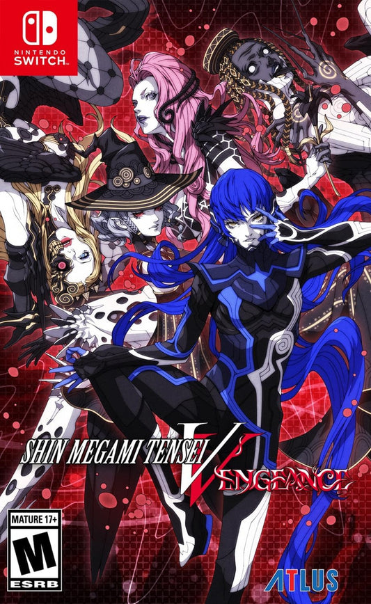 Shin Megami Tensei V Vengeance Steelbook Edition Nintendo Switch inspired design featuring dark fantasy JRPG aesthetic demon summoning exploration post apocalyptic Tokyo atmospheric storytelling turn based strategic combat moral choices and collectible steelbook cover art