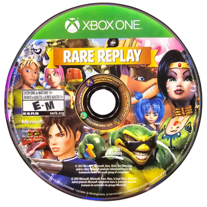 Gears of War Ultimate Edition and Rare Replay Xbox One for action and retro video game fans featuring remastered Gears of War campaign intense third person shooter gameplay online multiplayer plus Rare Replay collection with dozens of classic Rare games spanning platforming racing adventure arcade action and collectible gaming appeal game disc