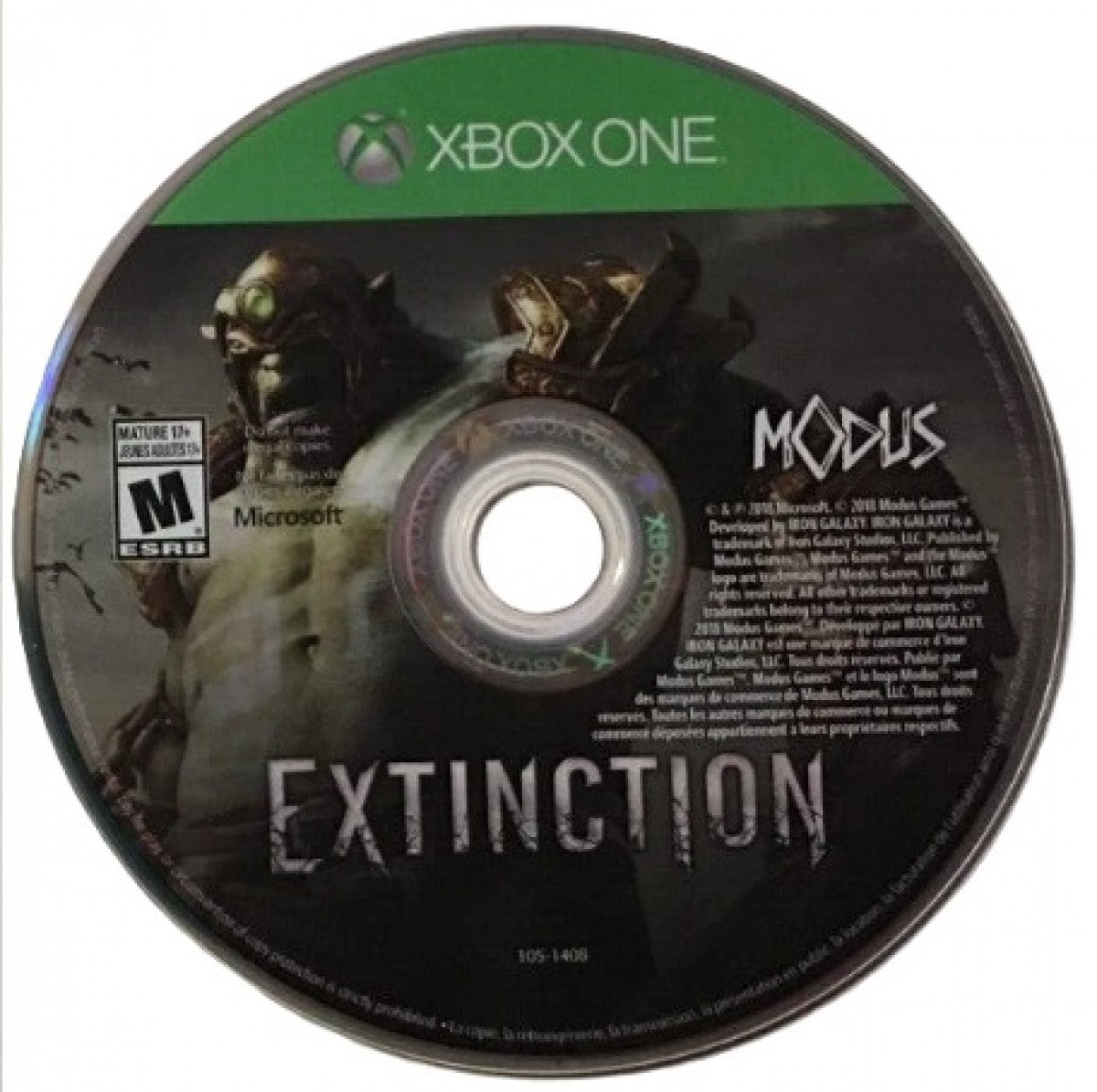 Extinction – Xbox One (XONE) disc for action-adventure hack-and-slash game with giant monster combat