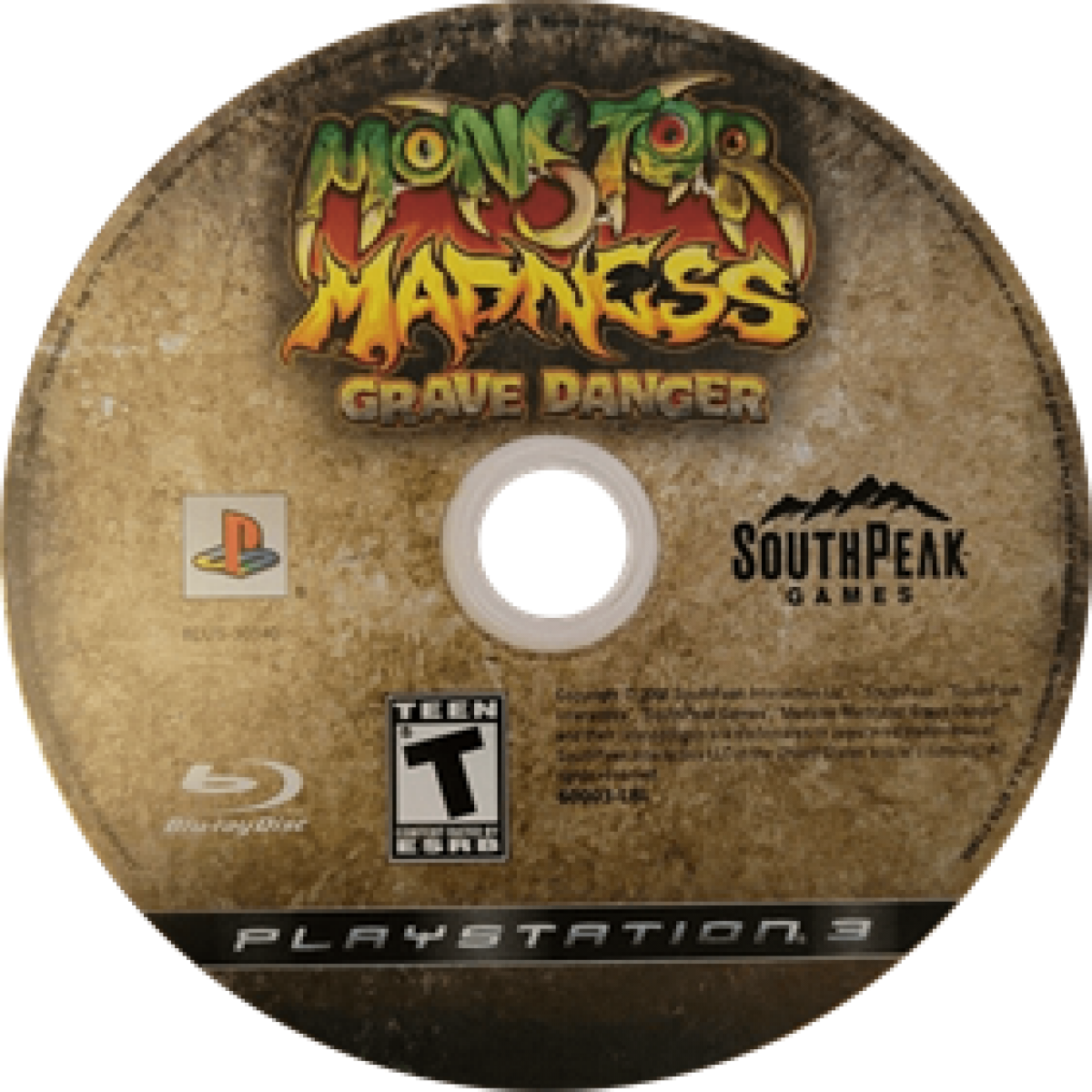 Monster Madness Grave Danger PlayStation 3 PS3 for action adventure video game fans featuring chaotic zombie combat cartoon horror environments multiple playable characters powerful weapons enemy hordes cooperative gameplay and fast paced arcade style action collectible Sony PlayStation gaming appeal disc